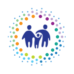 ITCA logo, two adult figures hold hands with a child figure